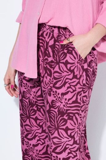 Plus size veliki brojevi Hlače širokih nogavica elastičnog struka za punije