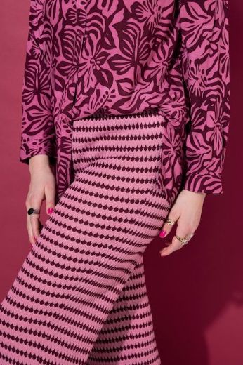 Plus size veliki brojevi Hlače širokih nogavica elastičnog struka za punije