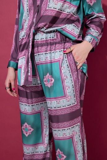 Plus size veliki brojevi Hlače širokih nogavica elastičnog struka za punije