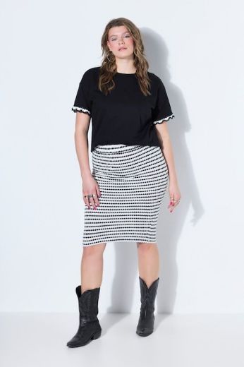 Plus size veliki brojevi Haljina midi strukirana za punije
