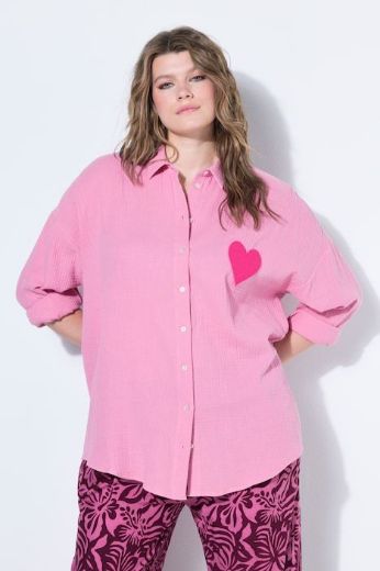 Plus size veliki brojevi Bluza šireg kroja od muslina za punije