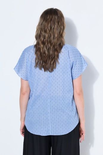 Plus size veliki brojevi Bluza kratkih rukava šireg kroja za punije