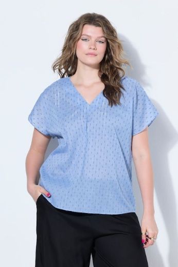 Plus size veliki brojevi Bluza kratkih rukava šireg kroja za punije