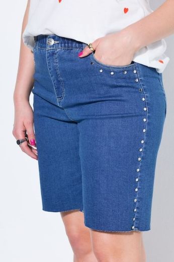 Plus size veliki brojevi Hlače traper kratkih nogavica za punije
