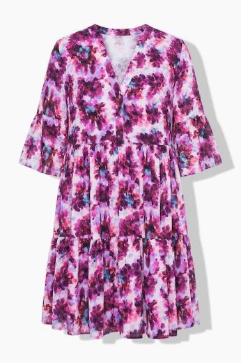 Plus size veliki brojevi Haljina 3/4 rukava A kroja za punije