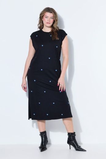 Plus size veliki brojevi Haljina midi bez rukava za punije