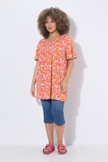 Plus size veliki brojevi Majica kratkih rukava dužeg kroja za punije