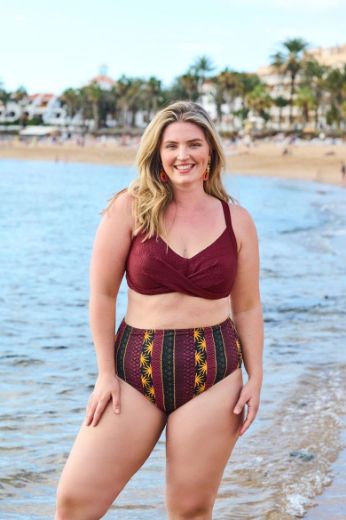 Plus size veliki brojevi Kupaći kostim bikini mekanih košarica i podesivih naramenica za punije