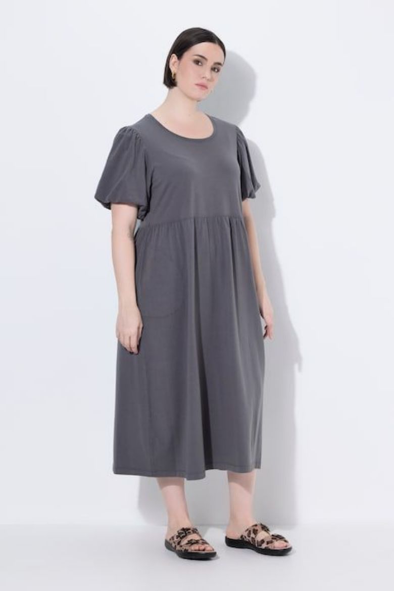 Plus size veliki brojevi Haljina maxi kratkih rukava za punije