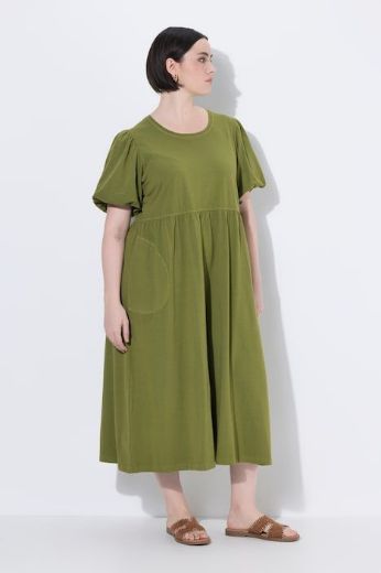 Plus size veliki brojevi Haljina maxi kratkih rukava za punije