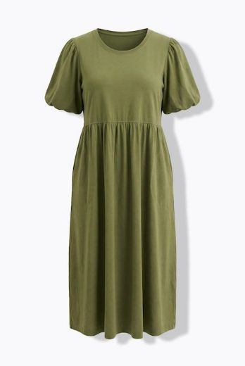 Plus size veliki brojevi Haljina maxi kratkih rukava za punije