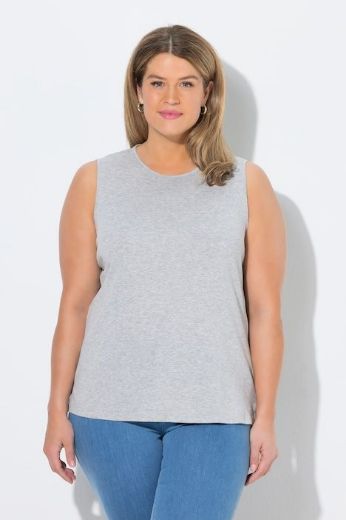 Plus size veliki brojevi Top rebrastog uzorka za punije
