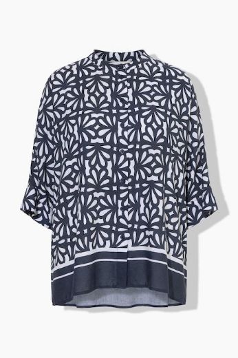 Plus size veliki brojevi Bluza 3/4 rukava asimetričnog kroja za punije