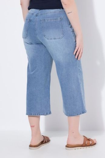 Plus size veliki brojevi Traperice skraćenih nogavica za punije
