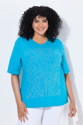 Plus size veliki brojevi Majica kratkih rukava s uzorkom za punije