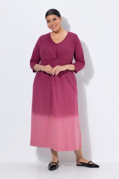 Veliki brojevi Haljina maxi 3/4 rukava moda za punije