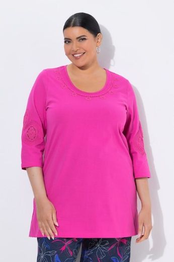 Plus size veliki brojevi Majica 3/4 rukava za punije