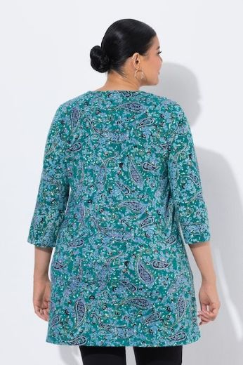 Plus size veliki brojevi Majica 3/4 rukava dužeg kroja za punije