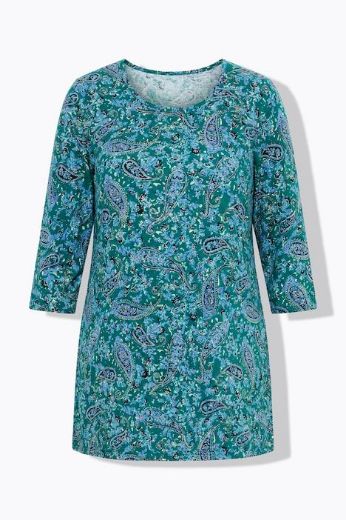Plus size veliki brojevi Majica 3/4 rukava dužeg kroja za punije