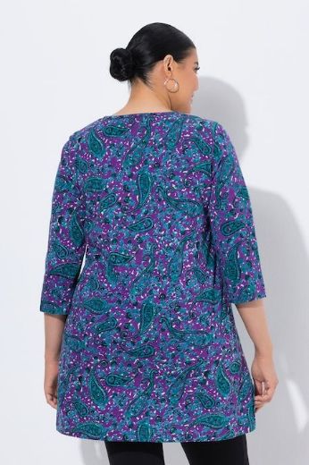 Plus size veliki brojevi Majica 3/4 rukava dužeg kroja za punije