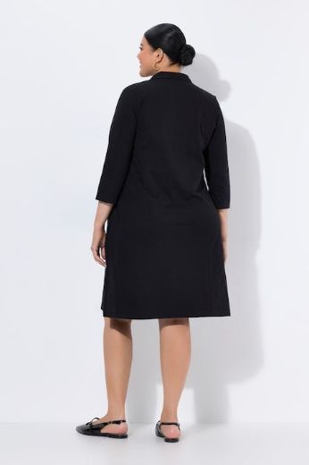 Plus size veliki brojevi Haljina midi 3/4 rukava za punije