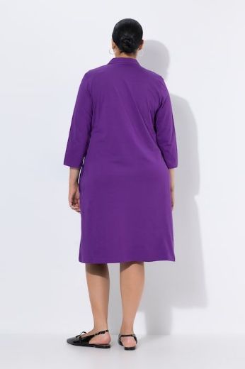 Plus size veliki brojevi Haljina midi 3/4 rukava za punije
