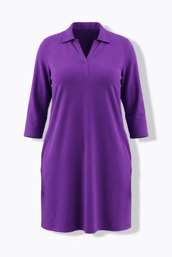 Plus size veliki brojevi Haljina midi 3/4 rukava za punije