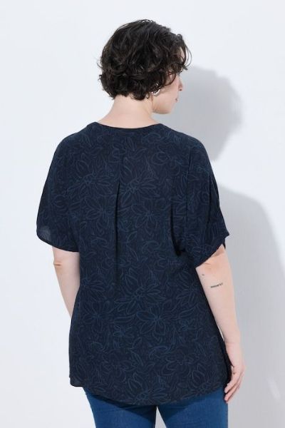Veliki brojevi Bluza kratkih rukava A kroja moda za punije
