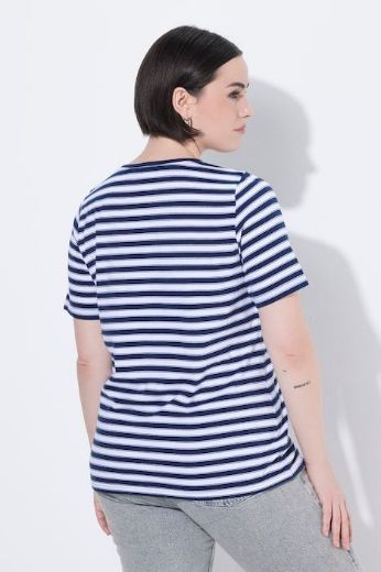 Plus size veliki brojevi Majica kratkih rukava V ovratnika za punije