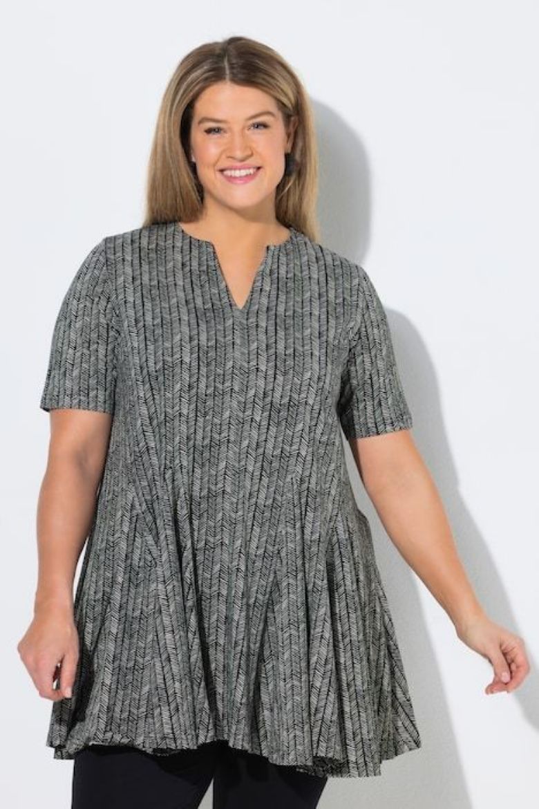 Plus size veliki brojevi Tunika kratkih rukava za punije