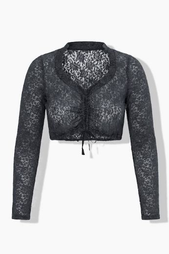 Plus size veliki brojevi Bluza dugih rukava kraćeg kroja za punije