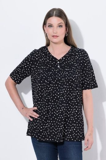 Plus size veliki brojevi Majica kratkih rukava V ovratnika za punije