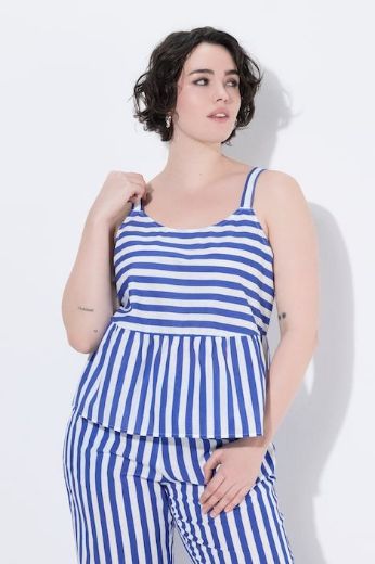 Plus size veliki brojevi Top na pruge za punije
