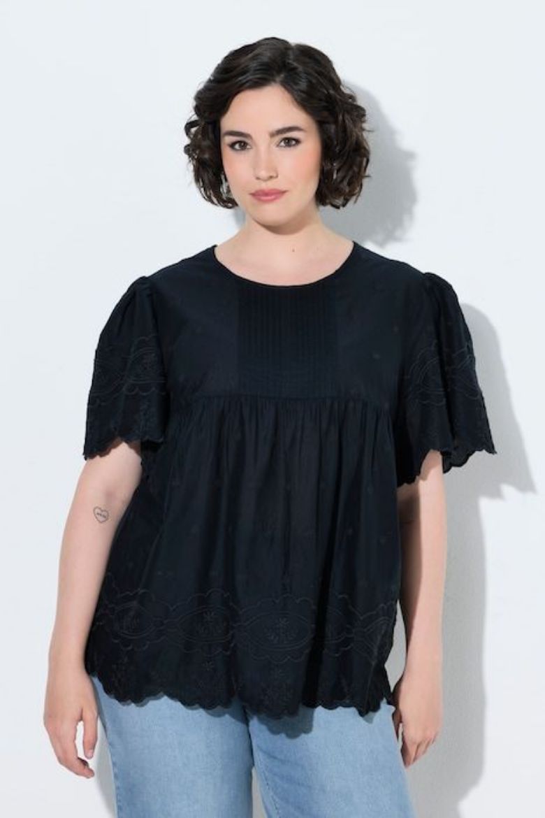 Plus size veliki brojevi Bluza kratkih rukava A kroja za punije