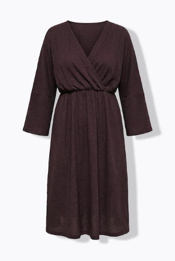 Plus size veliki brojevi Haljina midi 3/4 rukava za punije