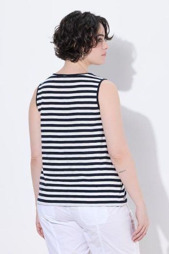 Plus size veliki brojevi Top na pruge A kroja za punije