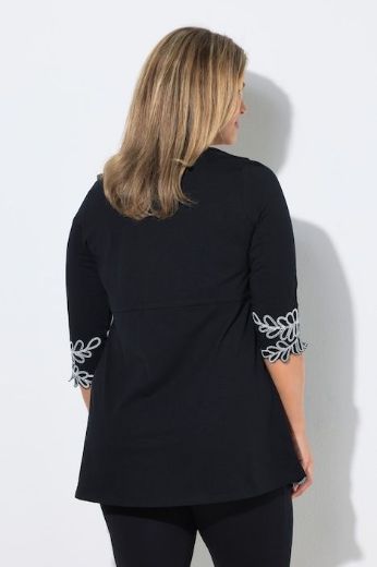 Plus size veliki brojevi Majica 3/4 rukava dužeg kroja za punije