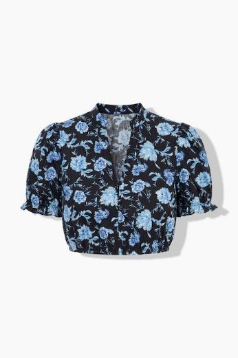 Plus size veliki brojevi Bluza kratkih rukava kraćeg kroja za punije