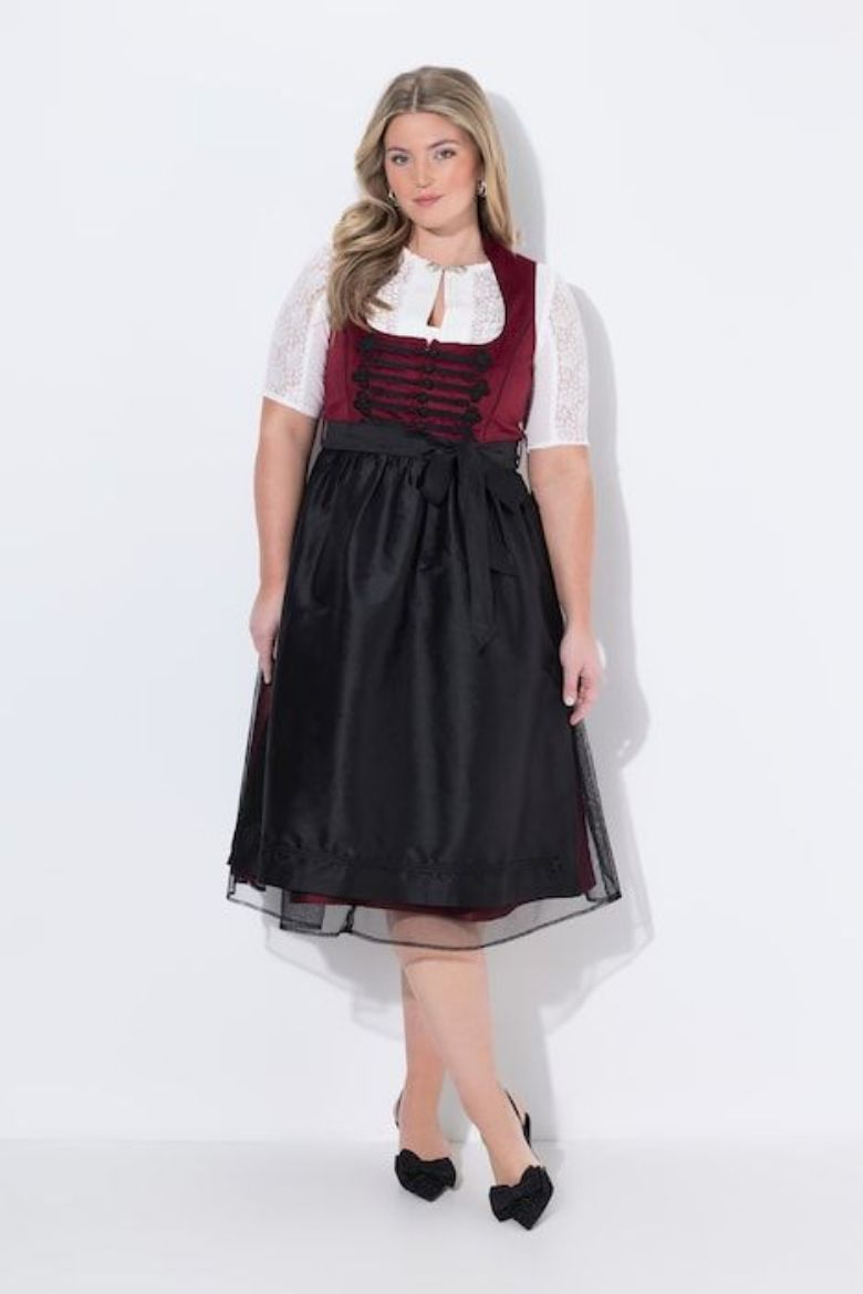 Plus size veliki brojevi Haljina dirndl za punije
