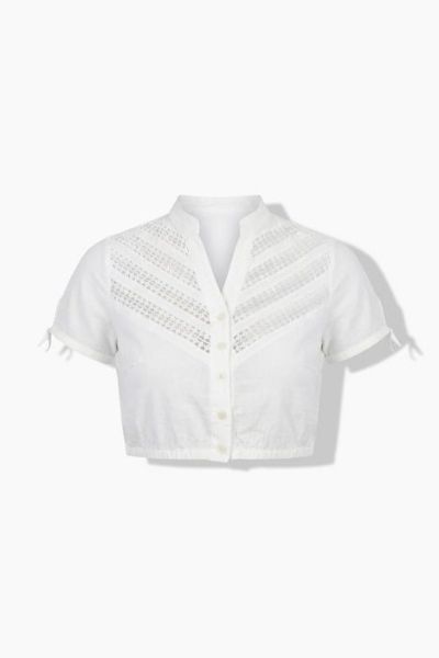 Veliki brojevi Bluza kratkih rukava kraćeg kroja moda za punije