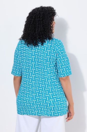 Plus size veliki brojevi Majica kratkih rukava V ovratnika za punije