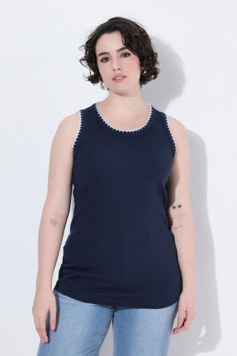 Plus size veliki brojevi Majica bez rukava za punije