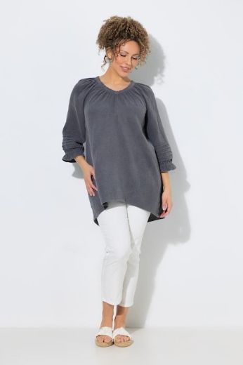 Plus size veliki brojevi Bluza 3/4 rukava A kroja za punije