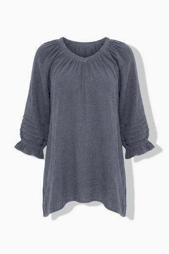 Plus size veliki brojevi Bluza 3/4 rukava A kroja za punije