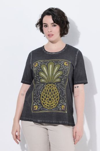 Plus size veliki brojevi Majica kratkih rukava okruglog ovratnika za punije