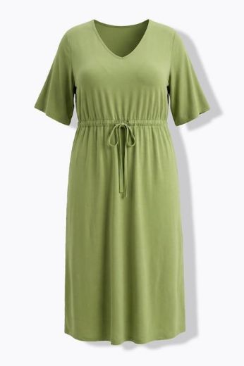 Plus size veliki brojevi Haljina maxi kratkih rukava A kroja za punije