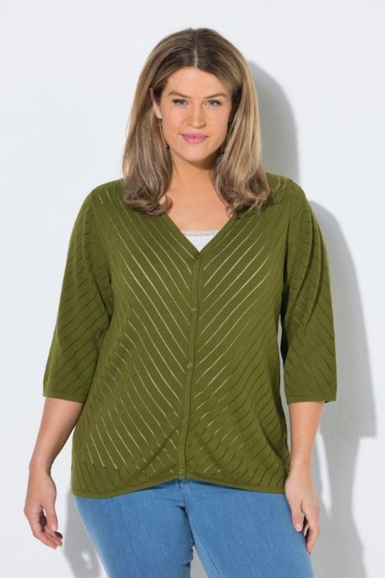Plus size veliki brojevi Kardigan 3/4 rukava za punije