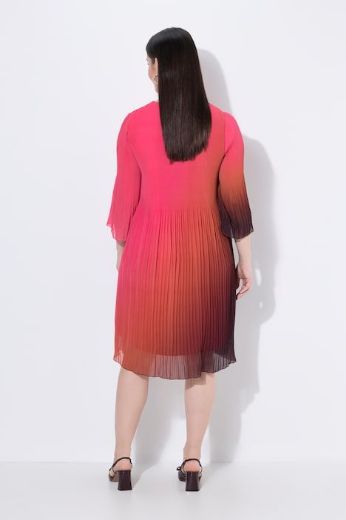 Plus size veliki brojevi Haljina midi 3/4 rukava A kroja za punije