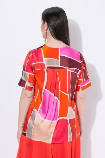 Plus size veliki brojevi Bluza kratkih rukava V ovratnika za punije