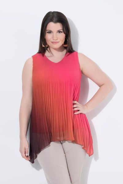Veliki brojevi Bluza bez rukava A kroja moda za punije